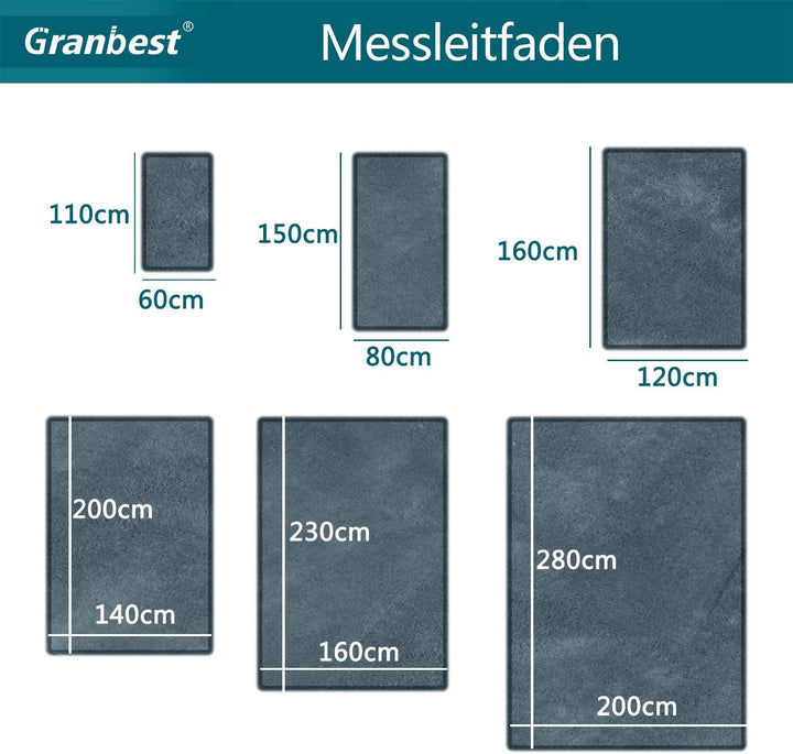 Granbest Prämie Dick Teppich ähnlich Schafpelz für Wohnzimmer Küche rutschfeste Waschbare Bodenteppi