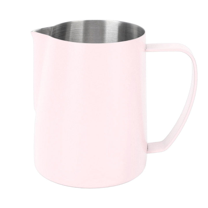 Milchkännchen Edelstahl 480ml, Milchaufschäumkrug Espresso Dampfkrug, Milchaufschäumbecher Milch Pit