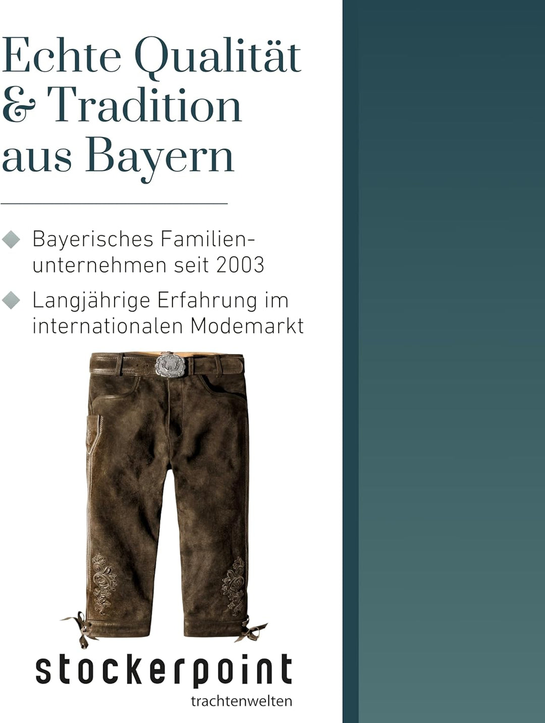 Stockerpoint Herren Trachtenlederhose Justin4 44 Bison Gespeckt, 44 Bison Gespeckt