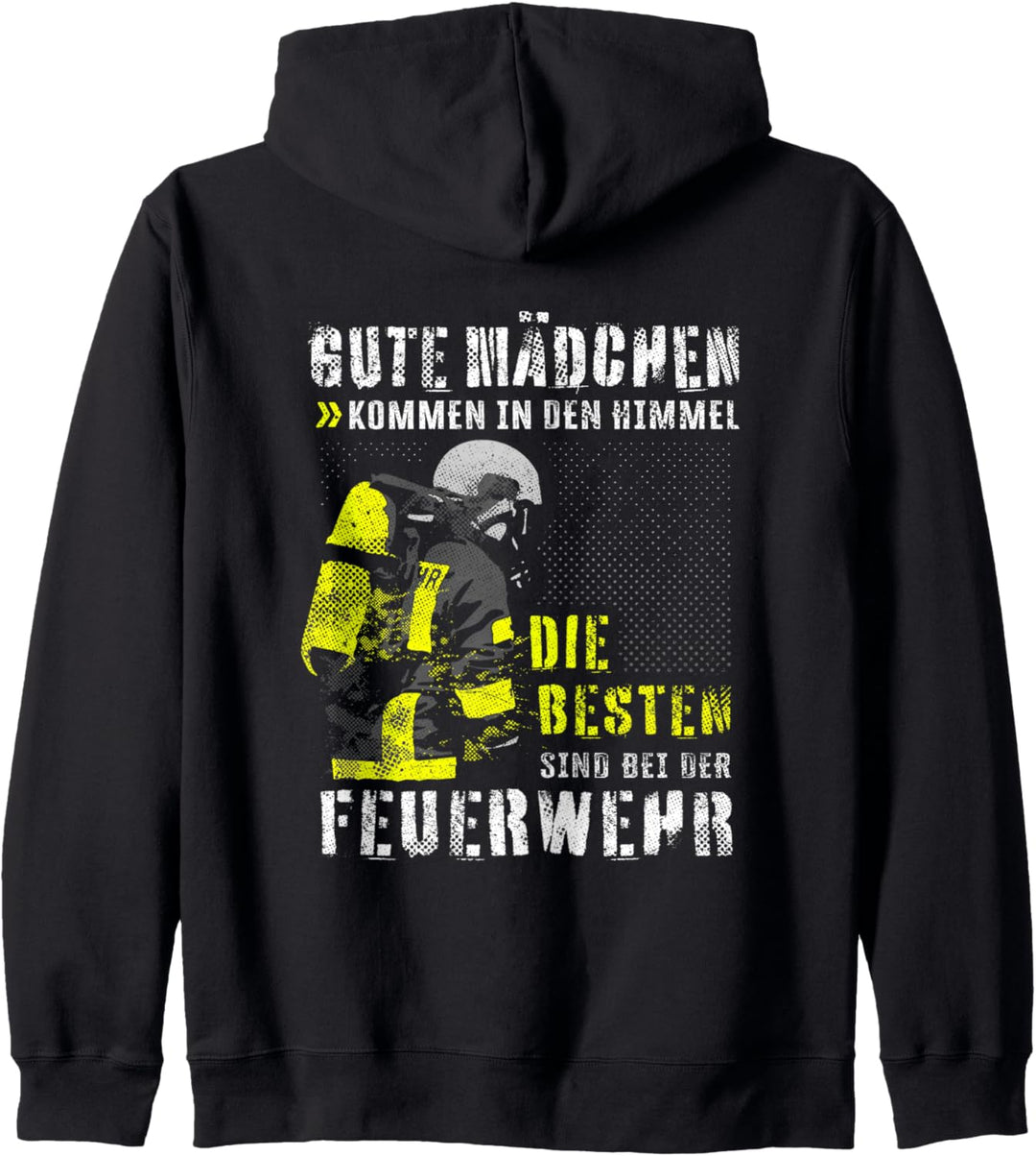 Die Besten Mädchen Feuerwehr Spruch Damen Feuerwehrfrau Kapuzenjacke