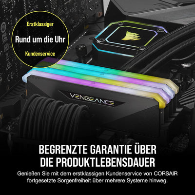 Corsair Vengeance RGB RT 16 GB (2 x 8 GB) DDR4 4.000MHz C18 Arbeitsspeicher (Dynamische RGB-Beleucht