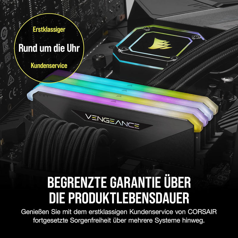 Corsair Vengeance RGB RT 16 GB (2 x 8 GB) DDR4 4.000MHz C18 Arbeitsspeicher (Dynamische RGB-Beleucht