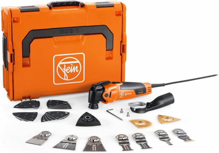FEIN Multimaster MM 500 Plus Top, leistungsstarke MultiTool mit mit über 30 Zubehören zum Sägen, Sch