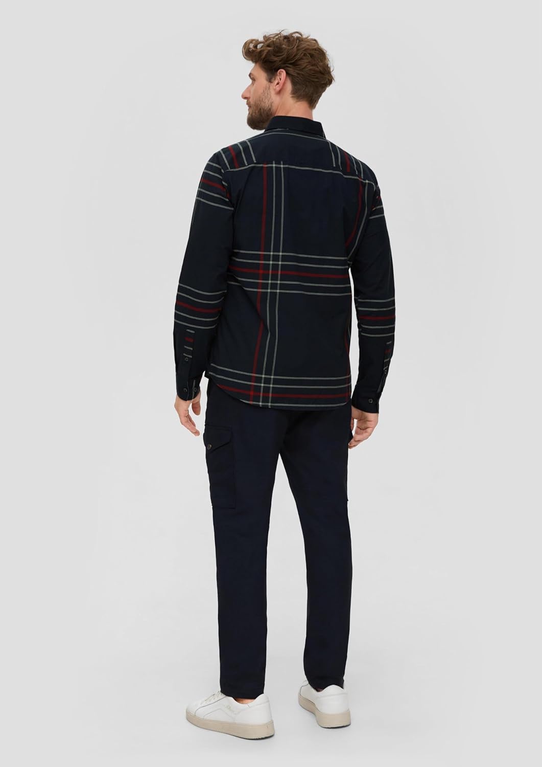 s.Oliver Herren Hemd Langarm, Slim Fit S Blau, S Blau
