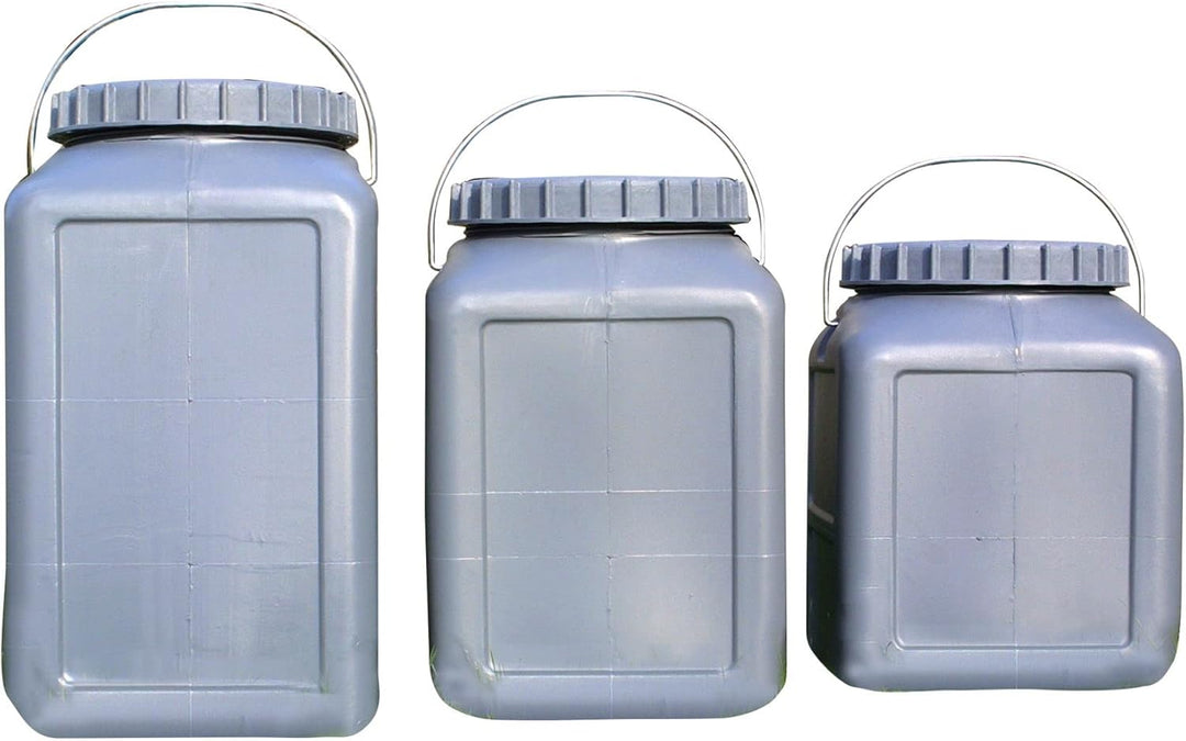 BasicNature Unisex – Erwachsene Weithalstonne-077520 Weithalstonne, Grau, 20 L