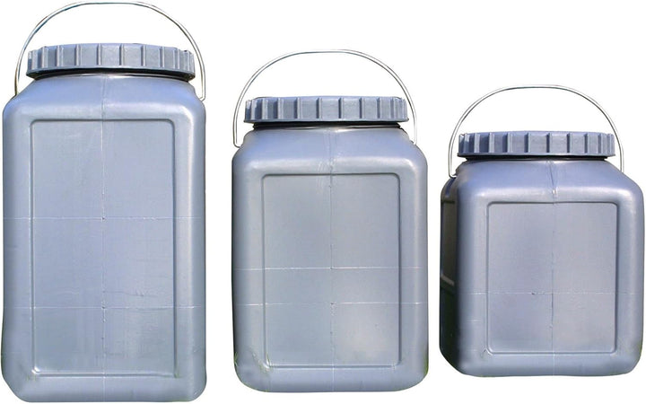 BasicNature Unisex – Erwachsene Weithalstonne-077520 Weithalstonne, Grau, 20 L