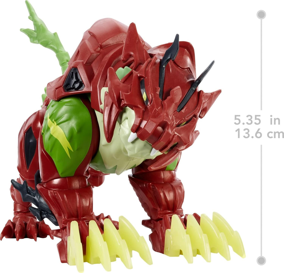 Masters of the Universe HDY31 - He-Man & MOTU Battle Cat Actionfigur (ca. 14cm) mit Power-Attack-Bew
