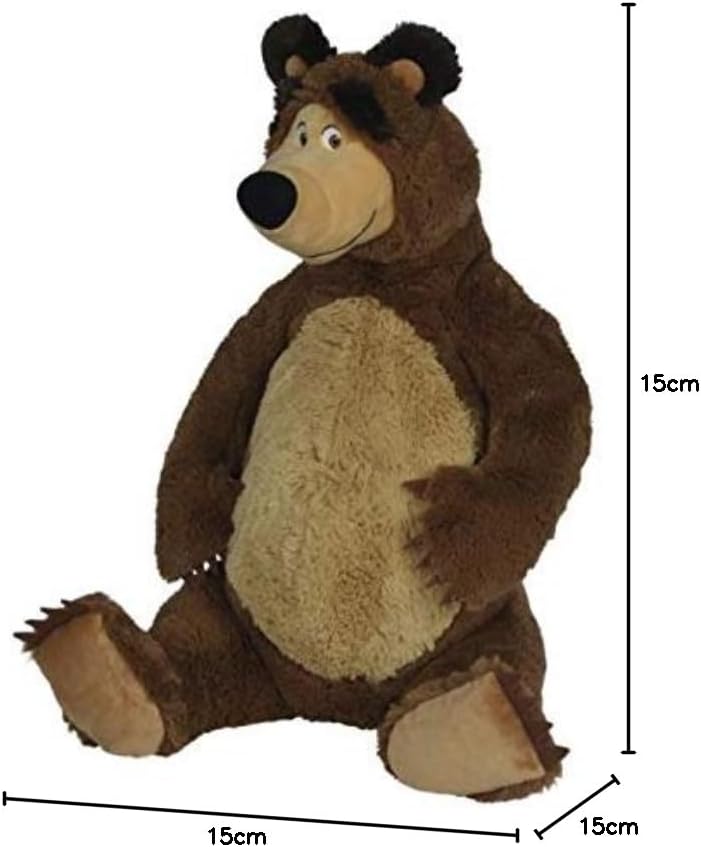 Simba Masha Bär 109301066 Plüschtier Misha, 40 cm, ab 3 Jahre Modern, Modern