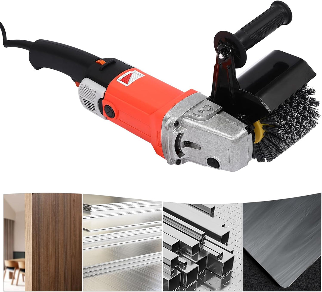 Satiniermaschine Elektrische Bürstenmaschine Schleifmaschine 8-Geschwindigkeit einstellbar 1400W Vol