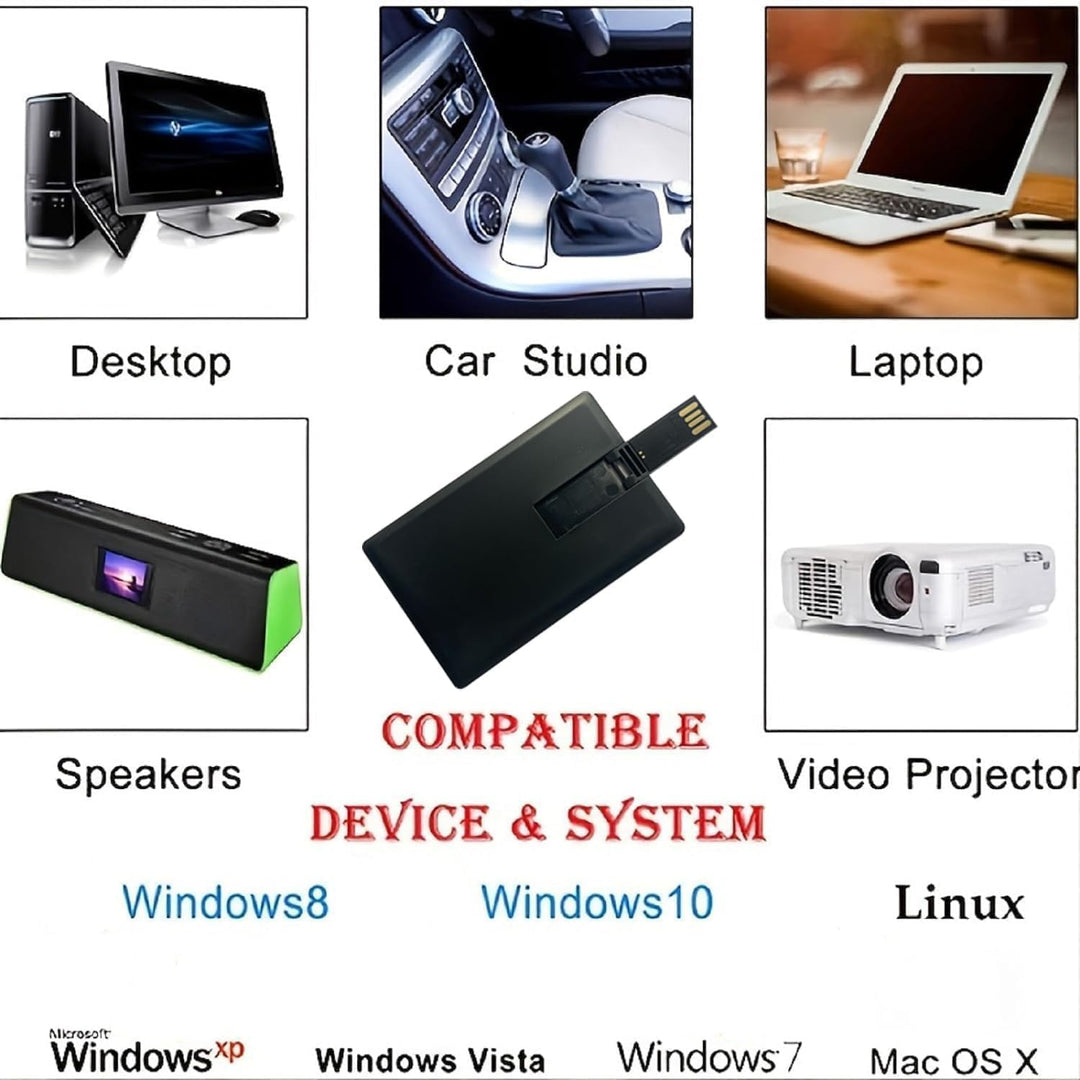 USB-Speicherstick, 8 GB, 10 Stück, Kreditkarten-Design Schwarz 2 GB