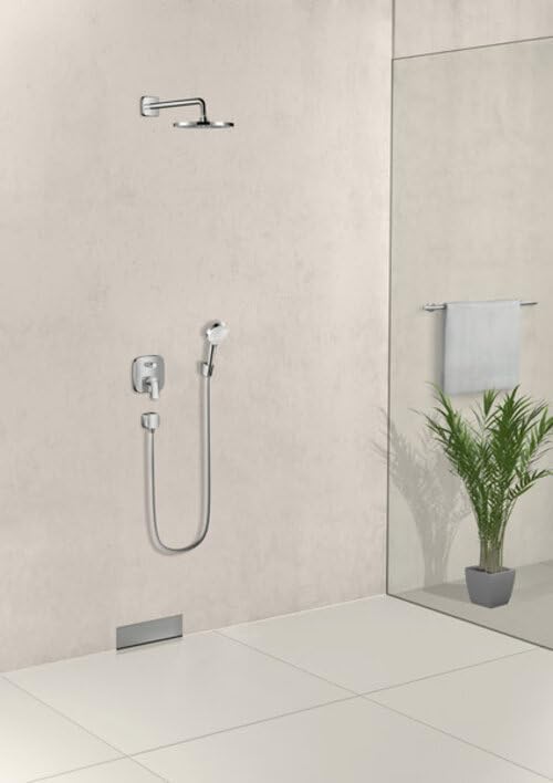 hansgrohe Duschkopf Crometta S, Kopfbrause Regendusche mit 1 Strahlart, Mattschwarz Mattschwarz rund