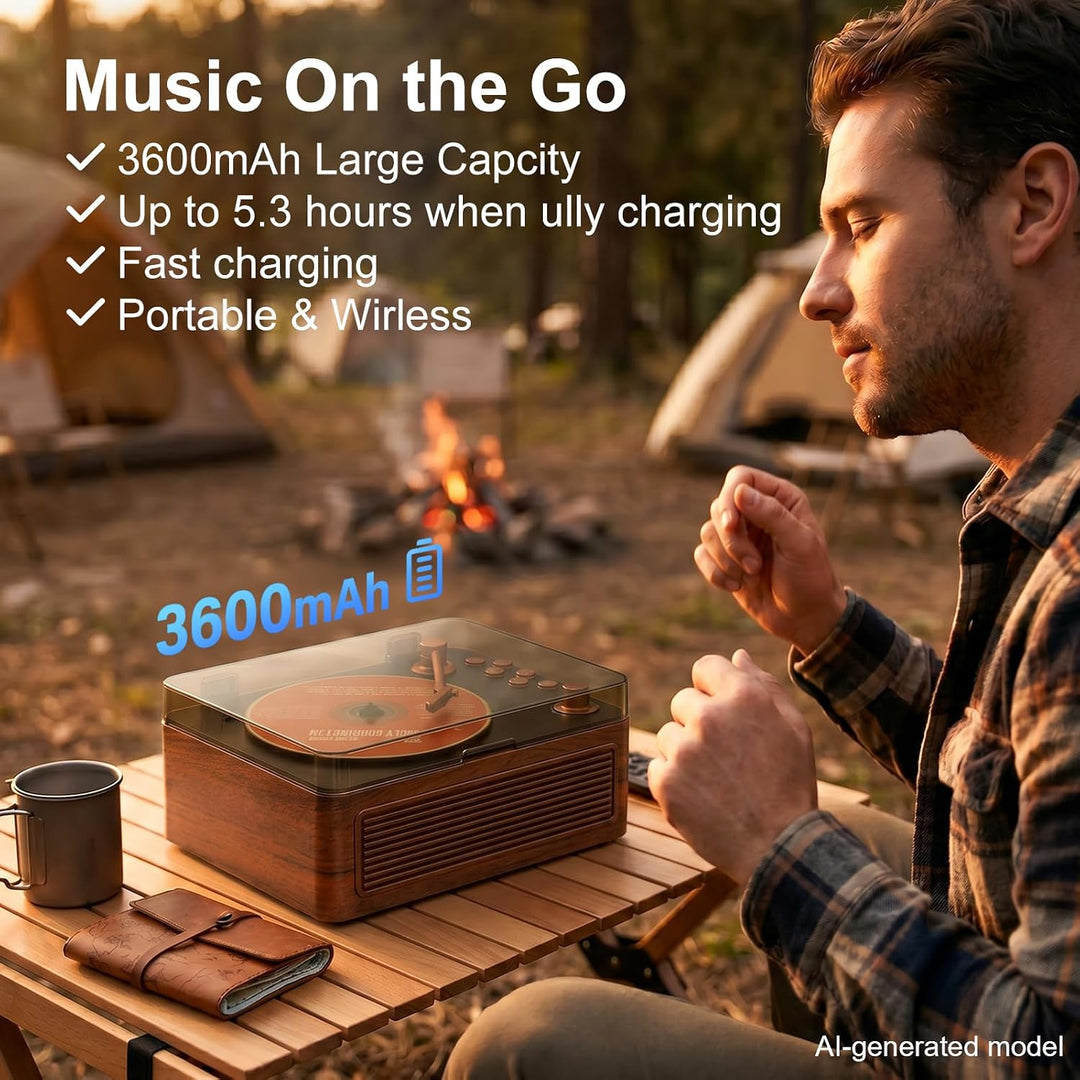 Gueray Tragbarer CD Player Bluetooth CD-Player mit Lautsprecher & Radio & Fernbedienung Unterstützt