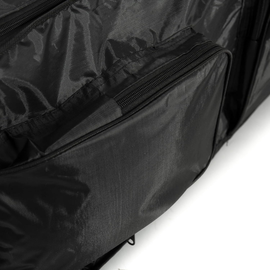 Fame BAG-88, Leicht Wattierte Keyboardtasche, 131x14x32cm, Schwarz, mit 2 Zubehörtaschen, Kompatibel