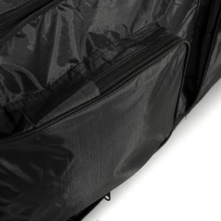 Fame BAG-88, Leicht Wattierte Keyboardtasche, 131x14x32cm, Schwarz, mit 2 Zubehörtaschen, Kompatibel