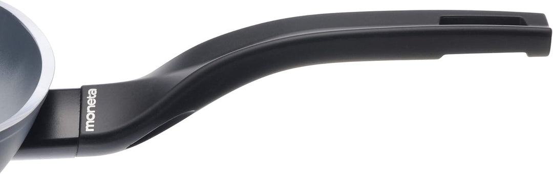 Moneta Aria Finegres Bistecchiera antiaderente Naturale 28cm, Alluminio, Grigio, anche per induzione