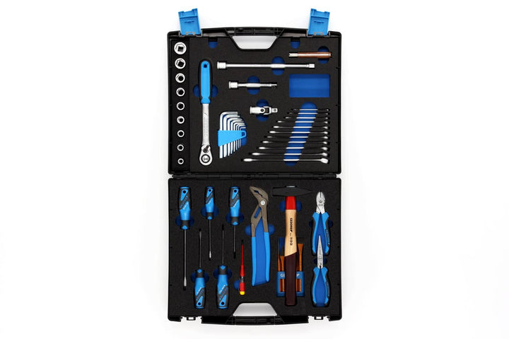GEDORE Werkzeugkoffer TOURING, Set 49-teilig, gefüllt, universal, Werkzeug, für Haushalt, im Kunstst