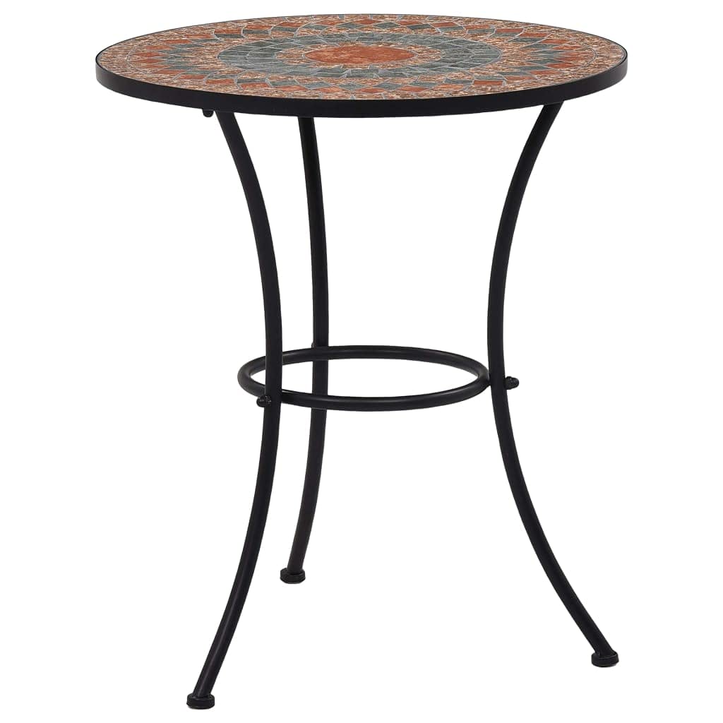 vidaXL Mosaik Bistrotisch Gartentisch Balkontisch Mosaiktisch Terrassentisch Tisch Beistelltisch Gar