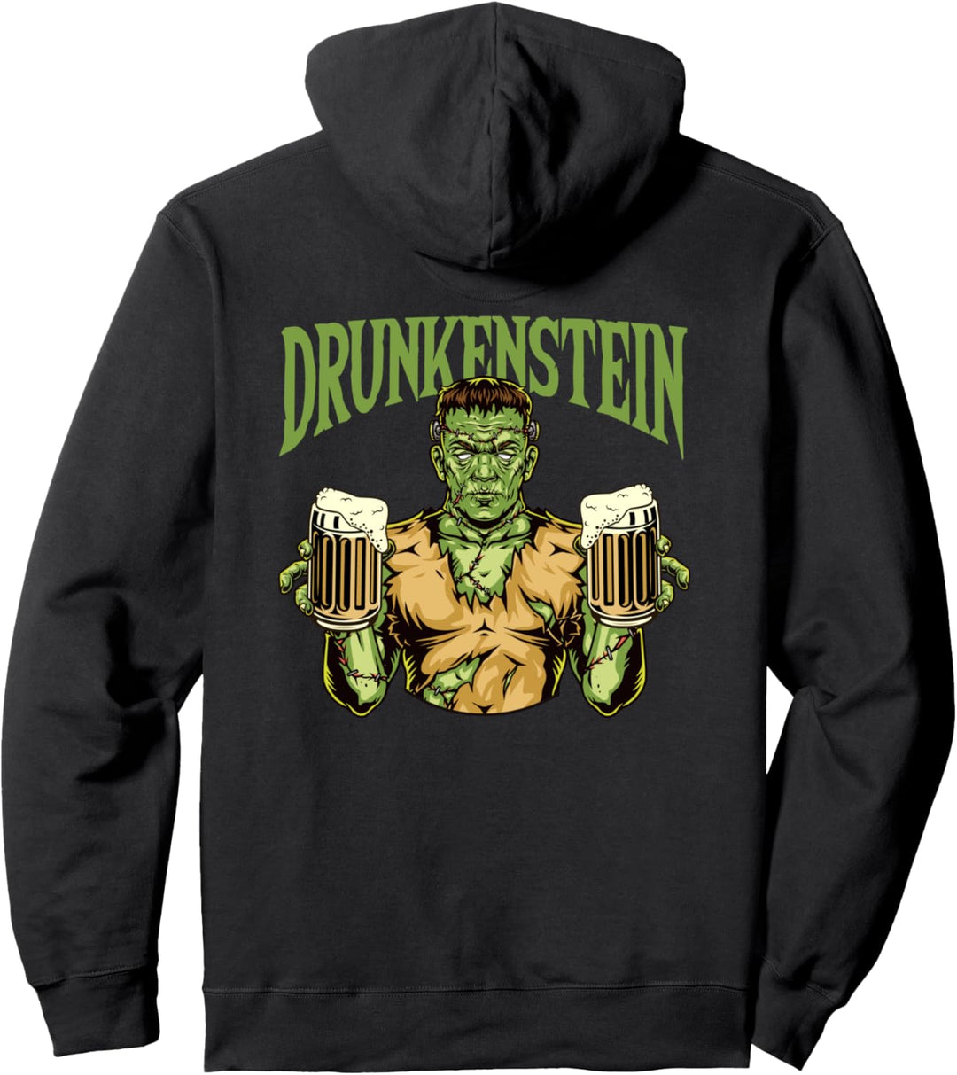 DRUNKENSTEIN MONSTER HALLOWEEN Pullover Hoodie