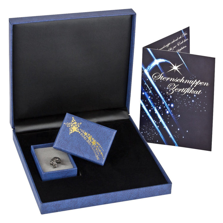 Geschenk-Set Echte Sternschnuppe/Meteorit mit Echtheitszertifikat [Originelles und romantisches pers