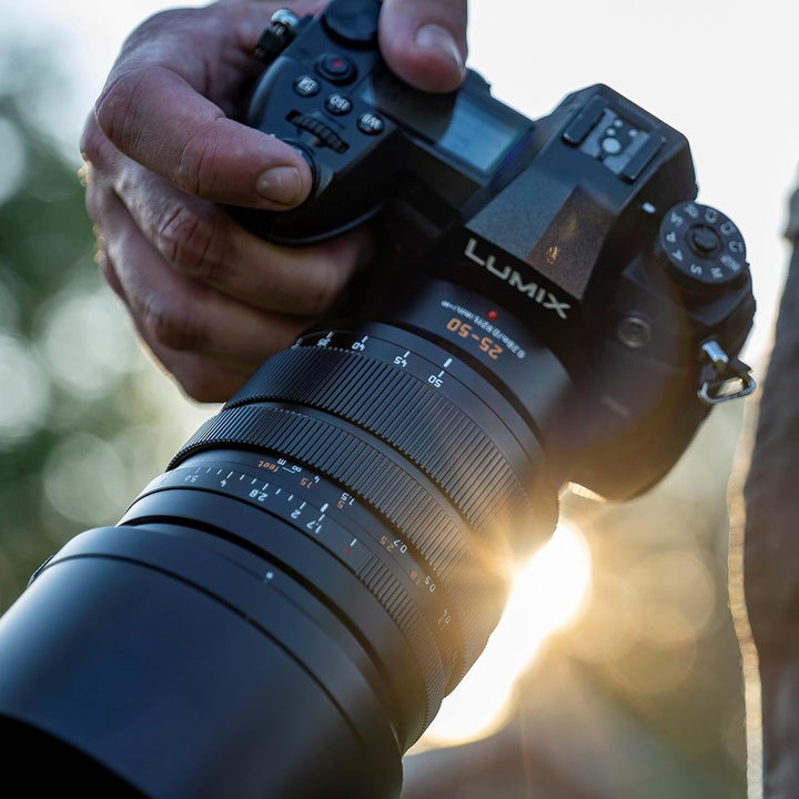 Panasonic Lumix H-X2550E Leica DG Objektiv, Zoomobjektiv 25-50mm (KB:50-100mm), F1.7, Staubschutz, S