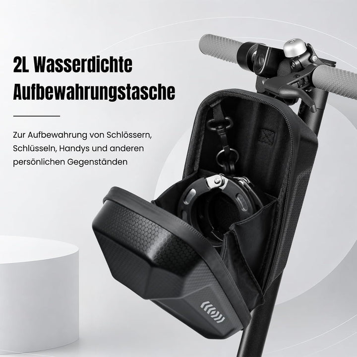 E Scooter Tasche mit Schloss, E Scooter Schloss mit Tasche 2L, 7mm Handschellenschloss für Roller, B