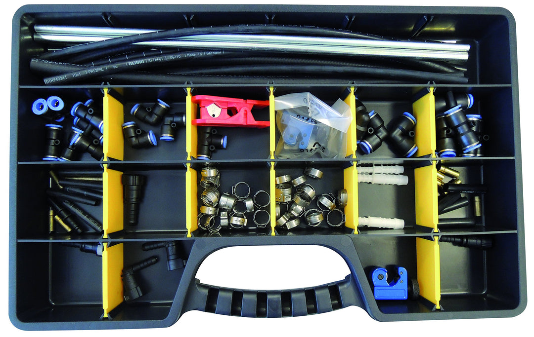 KUNZER 7KLR117 Kraftstoffleitung-Reparatur-Set 116-tlg. - Für Diesel- und Benzinleitungen aus Stahl