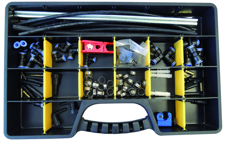 KUNZER 7KLR117 Kraftstoffleitung-Reparatur-Set 116-tlg. - Für Diesel- und Benzinleitungen aus Stahl