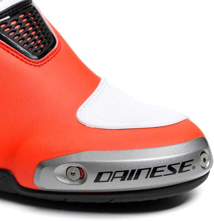 Dainese Torque 3 Out Damen Motorradstiefel 38 EU Black White Fluo Red, 38 EU Black White Fluo Red