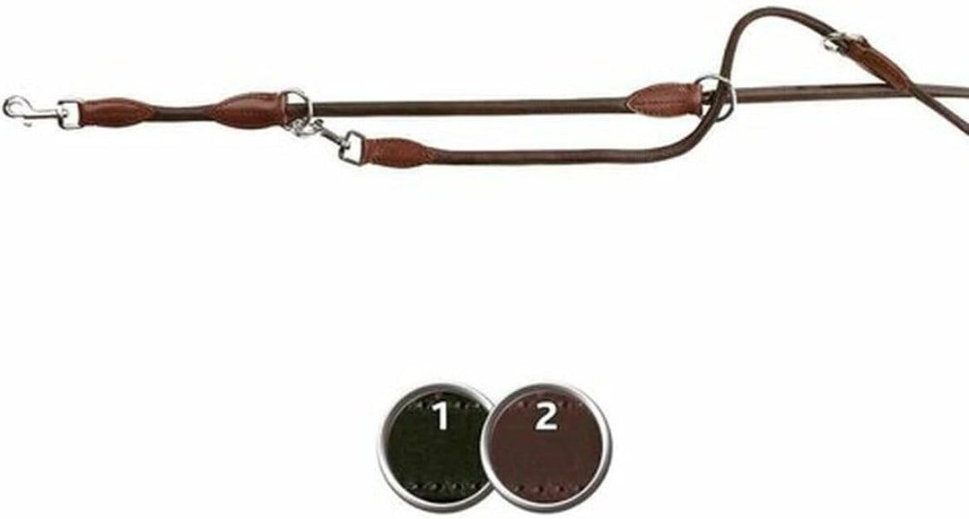 TRIXIE Active V-Leine, rundgen, 2,00 m/ 13 mm, T16332 braun Small/Medium