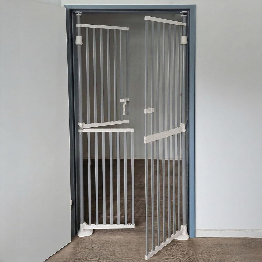 Tenzo-R Absperrgitter Treppenschutzgitter Grau 86-96cm 180cm Hoch