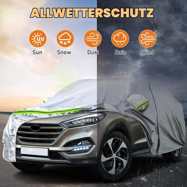 Autoabdeckung Outdoor Wasserdicht Passend für Hyundai Tucson IX35 2009-2025, Sommer Vollgarage Autop