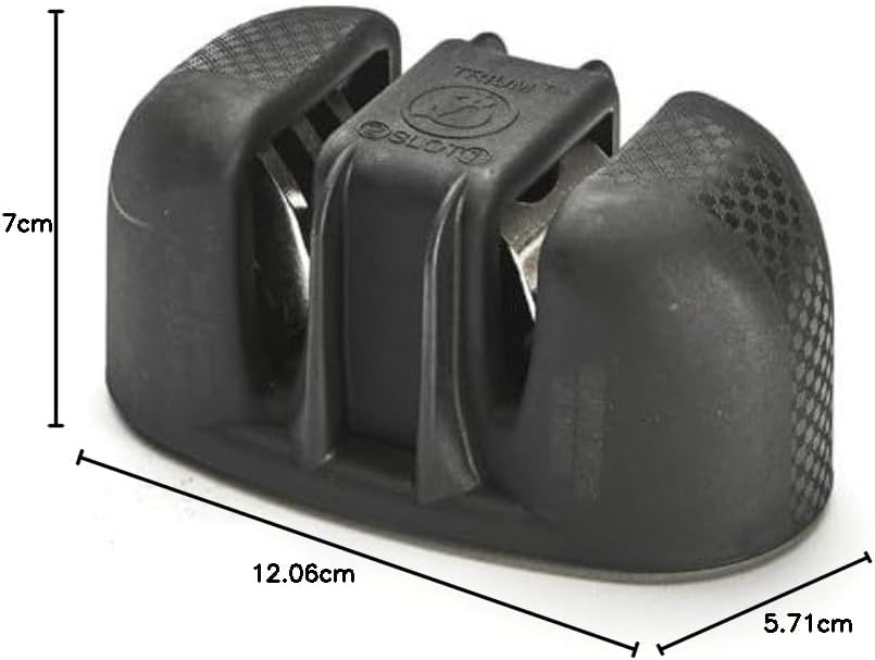 De Buyer Trium 4290.02 Doppel-Messerschärfer, Schwarz