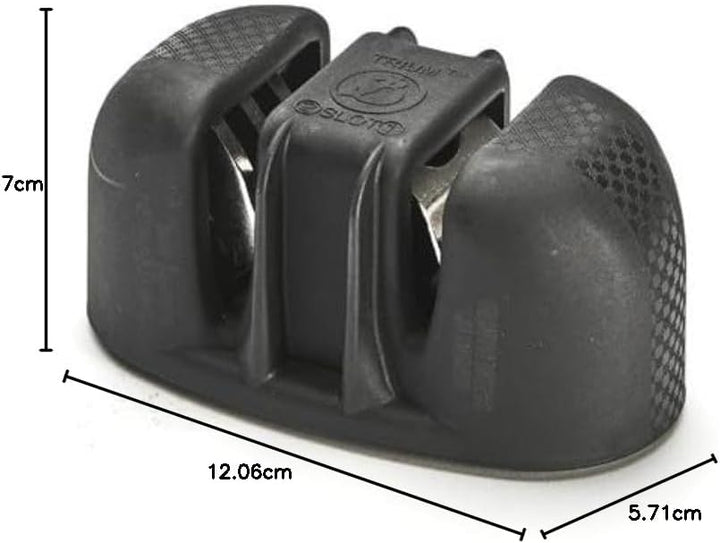 De Buyer Trium 4290.02 Doppel-Messerschärfer, Schwarz