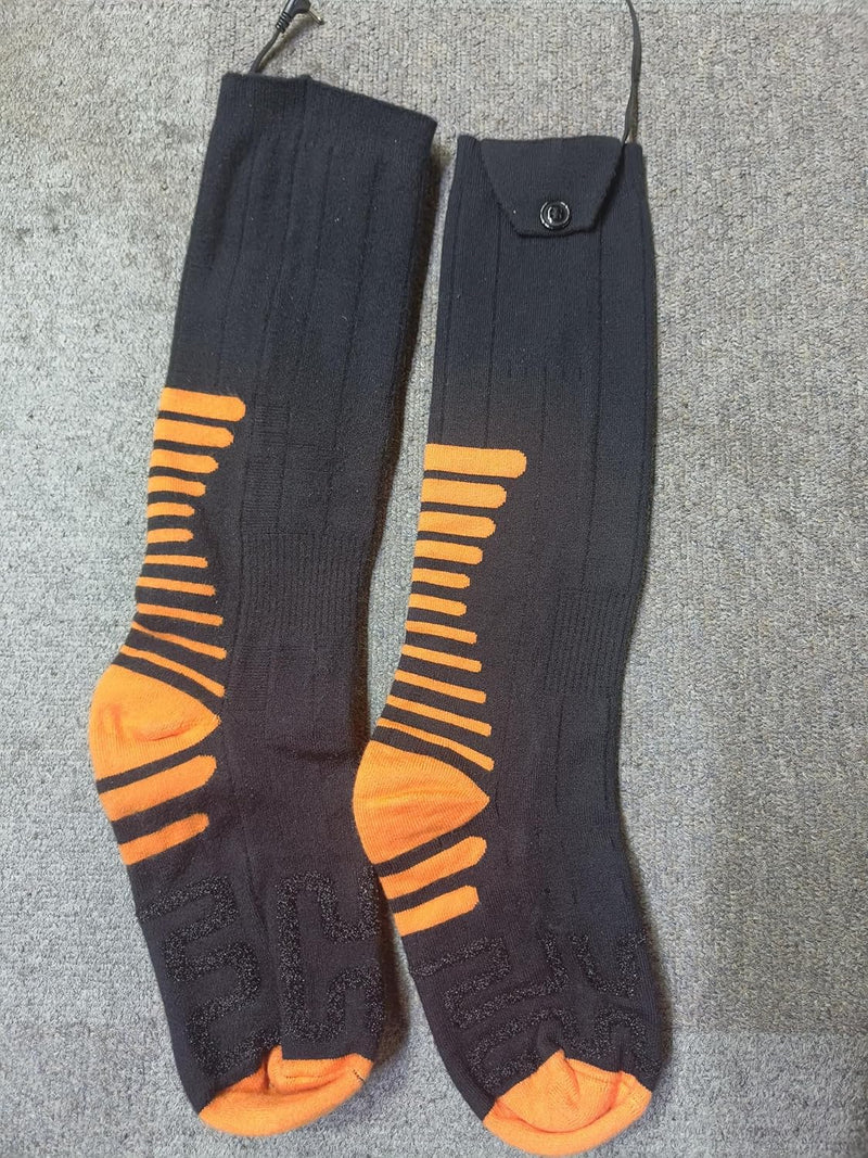 2025 Upgraded Beheizbare Socken, Wiederaufladbare Heizsocken mit 5000mAh 5V Akku, 3 Wärmeeinstellung