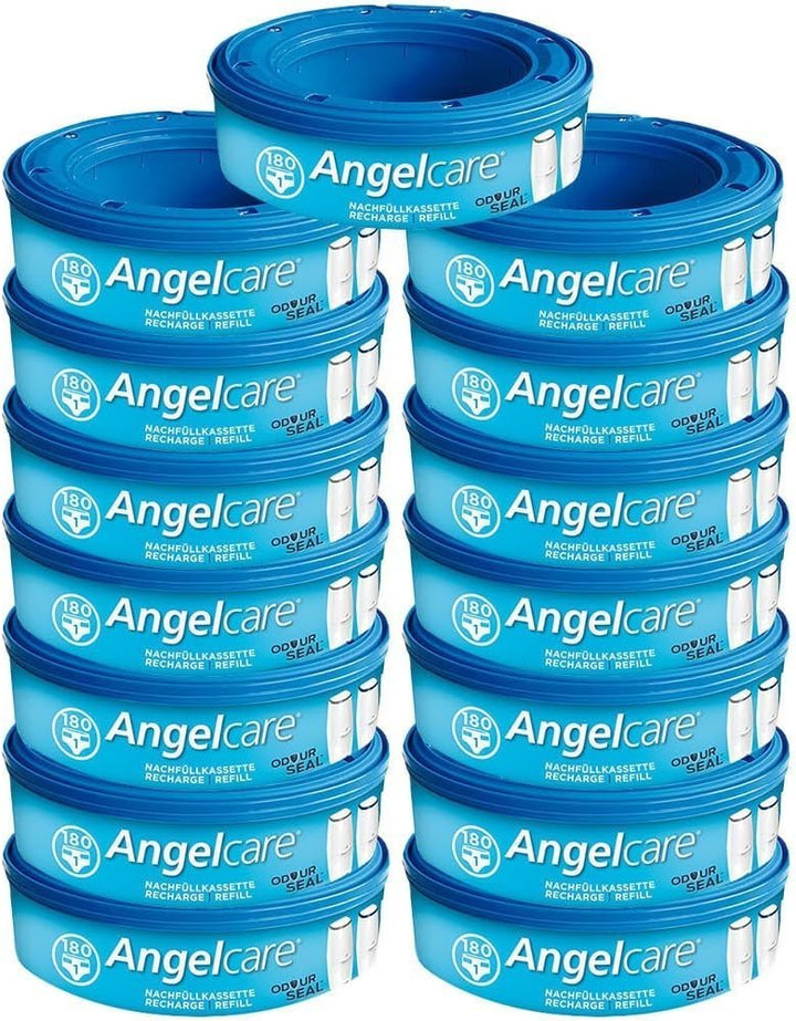 Angelcare Windeleimer Nachfüllpack Plus 15er Pack Lot de 15, Lot de 15
