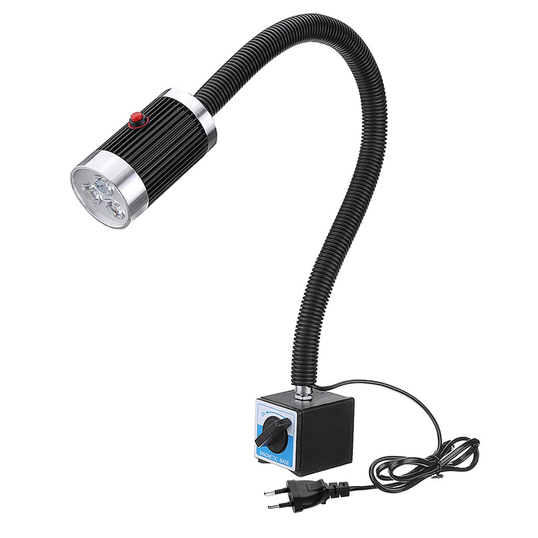 Maschinenlampe mit Magnetfuss,Magnetische LED Drehmaschine Lampe 9W Flexibel Wasserdicht Arm Licht m