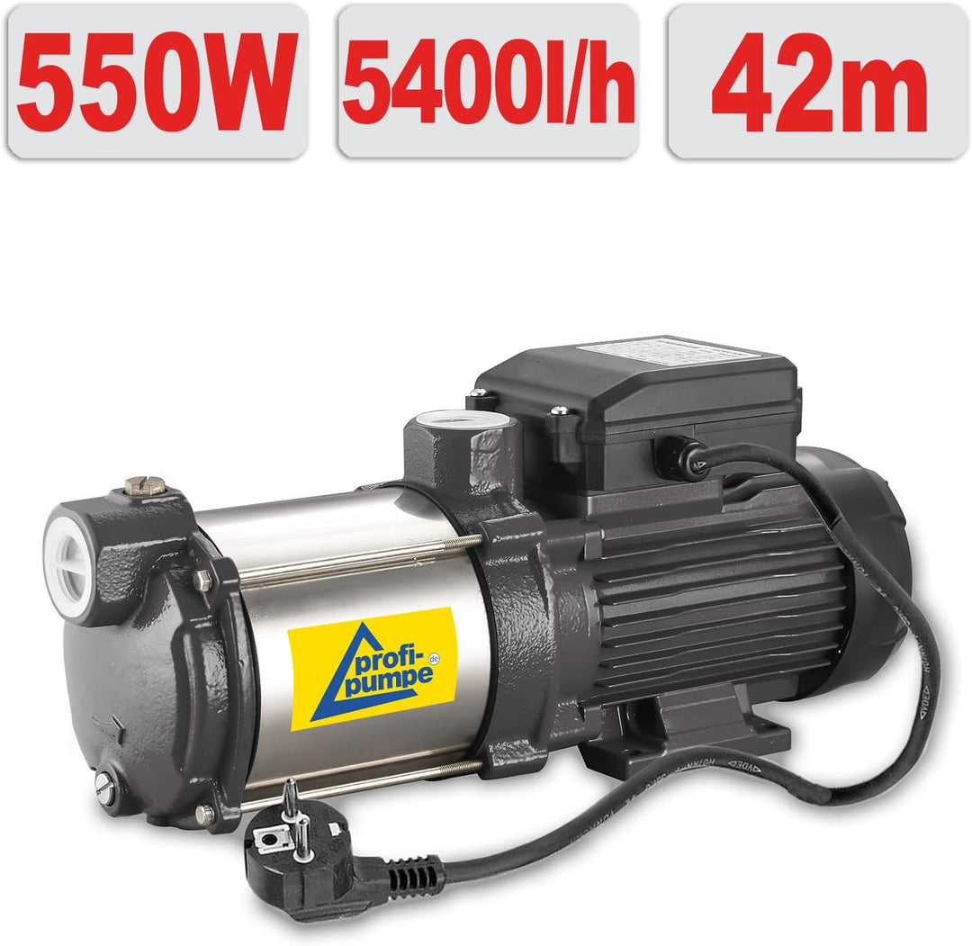 Kreiselpumpe Hauswasserwerk Regenwasserpumpe Hauswasserautomat Inno-Tec 550-9 Mehrstufige Kreiselpum