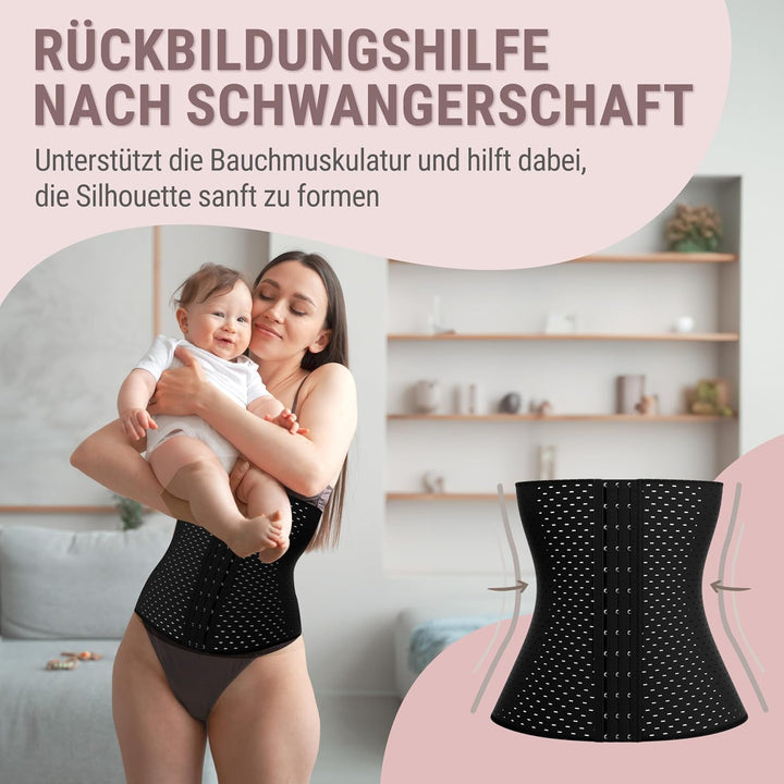 Bauchweggürtel - Figurfördernder Taillenformer - Reduziert Bauch und Taille - Stützt die Wirbelsäule