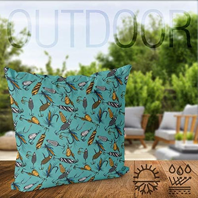VOID Angelköder Kissenbezug Kissenhülle Sofakissen Kissen Deko Outdoor-Kissen Dekokissen, Kissen Grö