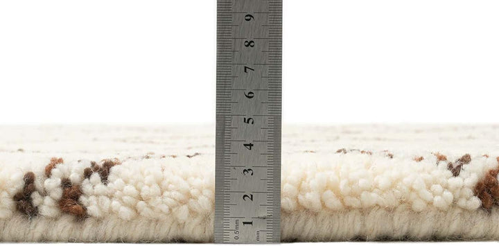Original marokkanischer Berber Teppich aus 100% nachhaltiger Schurwolle (Wollsiegel); handgeknüpft,