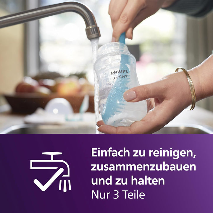 Philips Avent Babyflaschen Natural Response, Geschenkset für Neugeborene – 4 Babyflaschen, ultra sof