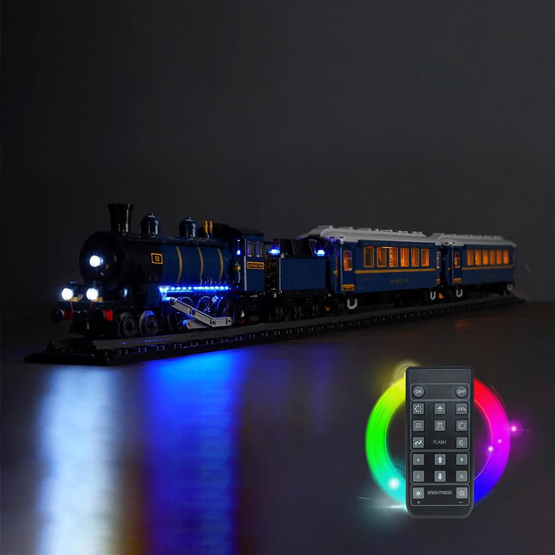 Fernbedienung Led Licht Set Kompatibel mit Lego The Orient Express Train (Kein Modell), Dekorationsb