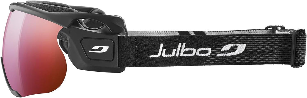 JULBO SNOW Sniper EVO L Brille mit REACTIV oder Spectron Linse (schwarz, REACTIV 0-4 hoher Kontrast)