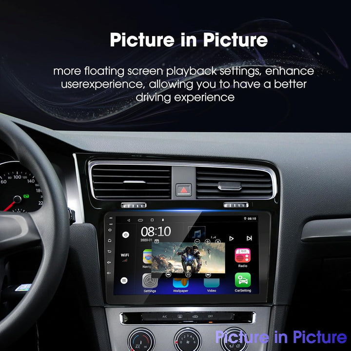 EZoneTronics Android 10 Autoradio Stereo für VW Golf 7 Golf VII 2012-2020 10,1 Zoll Touchscreen High