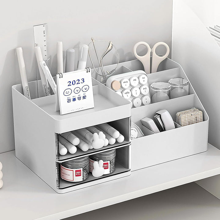 Make Up Organizer Kosmetik Aufbewahrungsbox Schminktisch Kosmetik Organizer mit Schublade, Make-up S