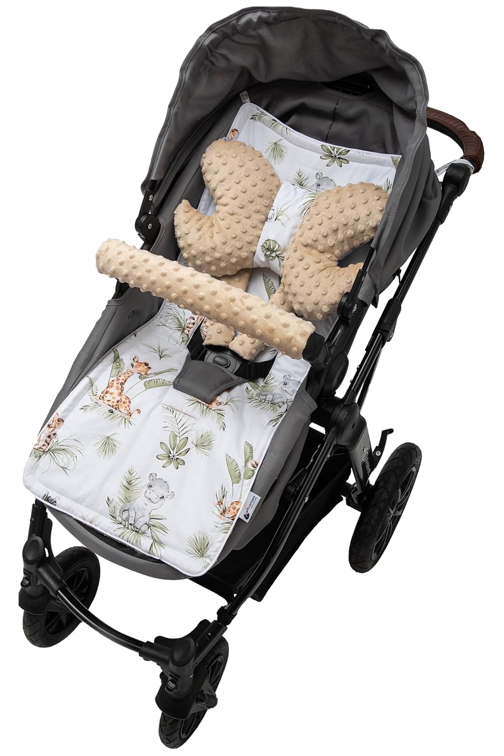 Medi Partners Universal Sitzauflage Kinderwagen &amp; Buggys Sitzeinglage Kinderwagendecke 5tgl Gurtpols