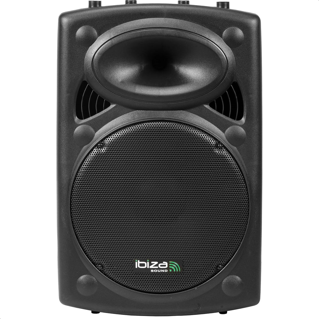 Ibiza - SLK15A-BT - 15"/38cm, 800W Plug & Play Aktivlautsprecher mit integriertem Verstärker - Bluet