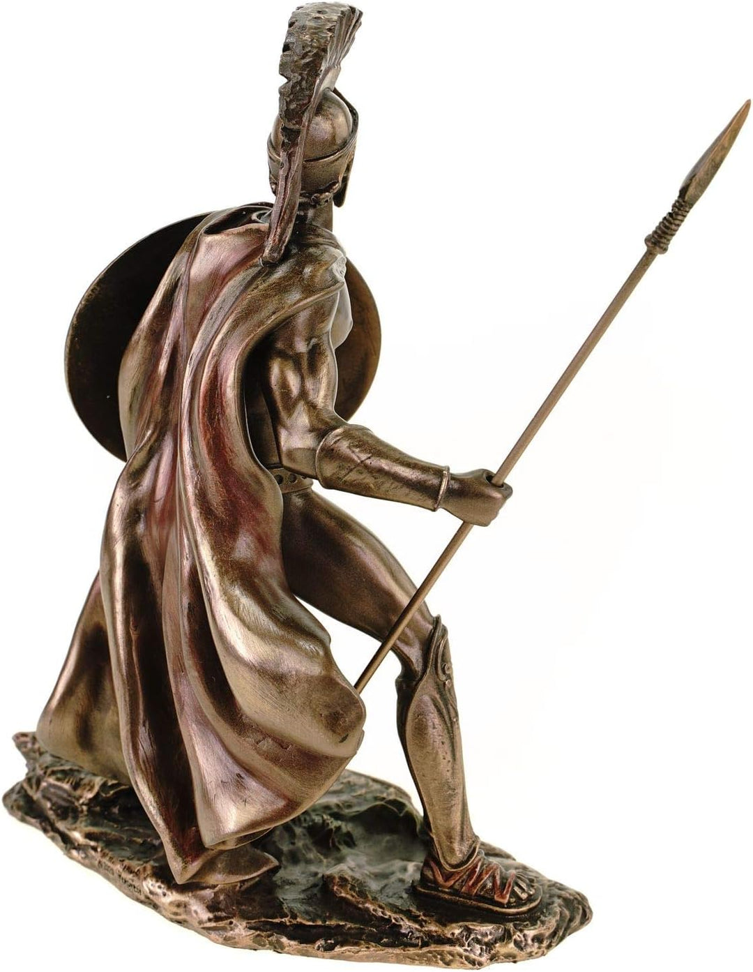 Veronese Leonidas mit Schild und Speer 19 cm Figur Feldherr Spartaner bronziert