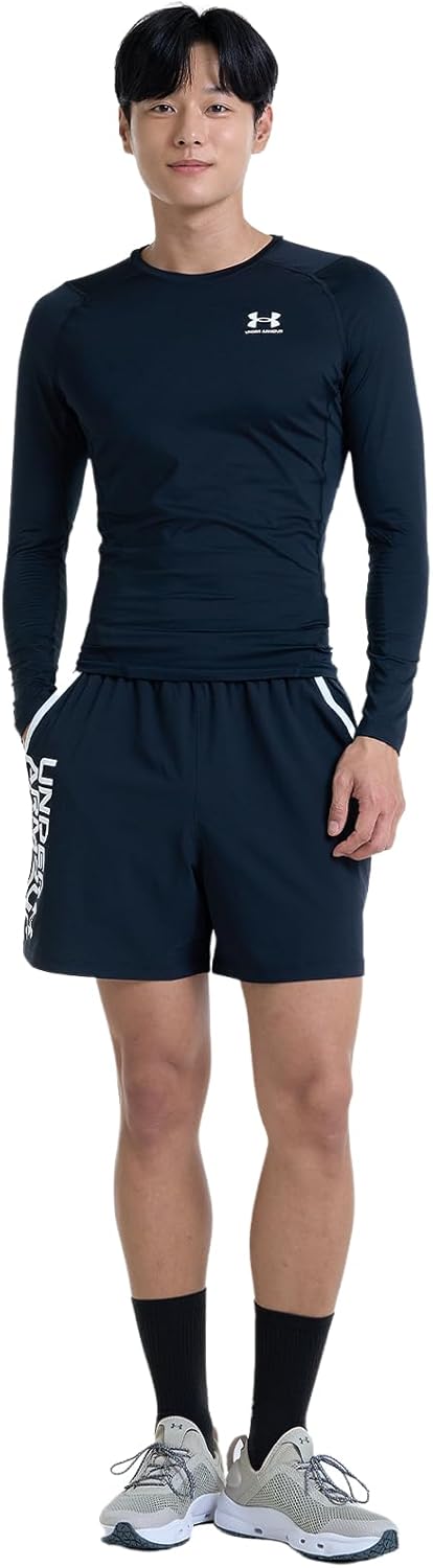 Under Armour Herren Armour HeatGear Compression Long-Sleeve T-Shirt Hemd, Blickdicht Schwarz XS, Sch