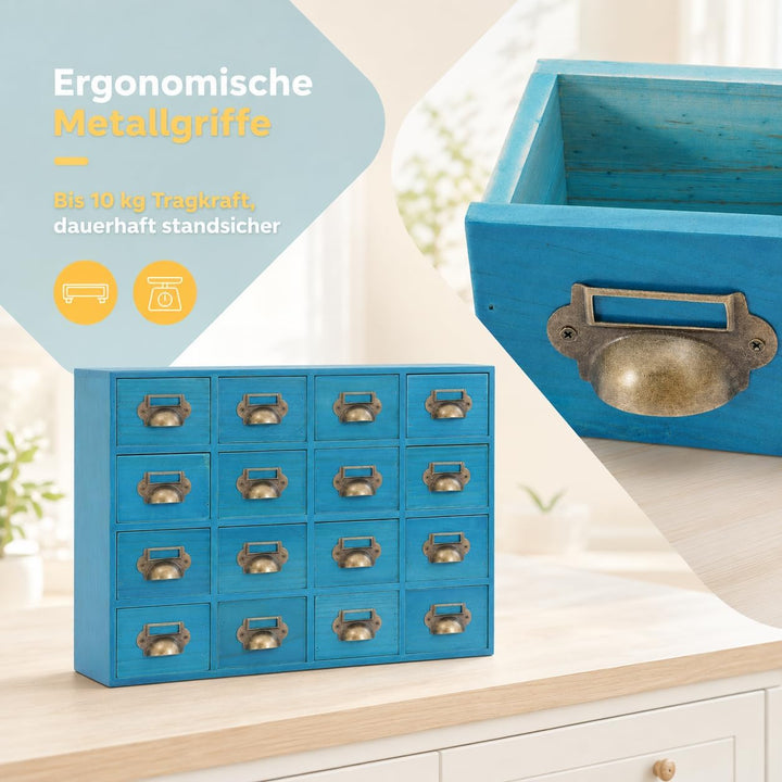 Apothekerschrank 16 Schubladen, Vintage Apothekerschrank Mit Schubladen,Apotheker Schrank Mit Schubl